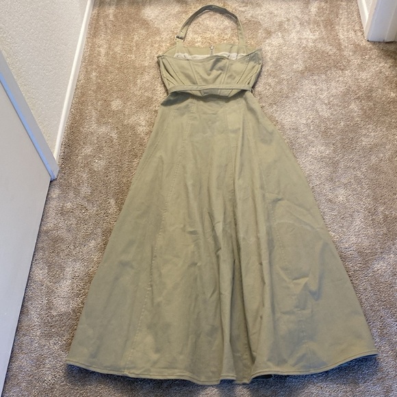 NICHOLAS Delilah Buckle Cotton Blend Twill Halter Dress. Price is firm! - Picture 9 of 16